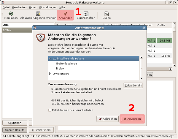 Image synaptic_firefox_anwenden